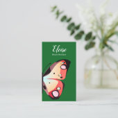 美しはっきりしたい蝶 名刺 (スタンド正面)