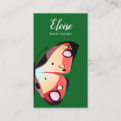 美しはっきりしたい蝶 名刺 (正面)