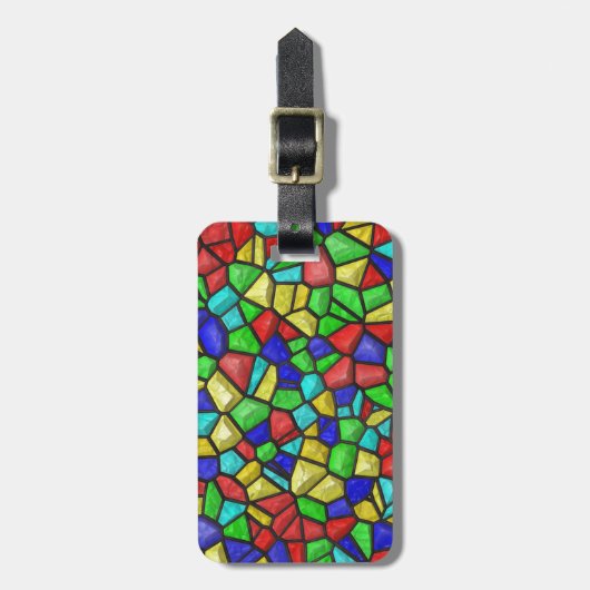 美しはっきりしたい:色数々のの大理石デザイン ラゲッジタグ (正面縦)