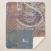 美しアートい工業用ブルーフェイクブラウン銅 シェルパブランケット (正面)