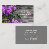 美しエレガントいカラフル野生の花 名刺 (正面/裏面)