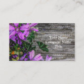 美しエレガントいカラフル野生の花 名刺 (正面)