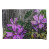 美しエレガントいカラフル野生の花 枕カバー (正面)