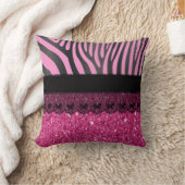 美しエレガントいゼブラガーリーシニンググリッター クッション (ブランケット)