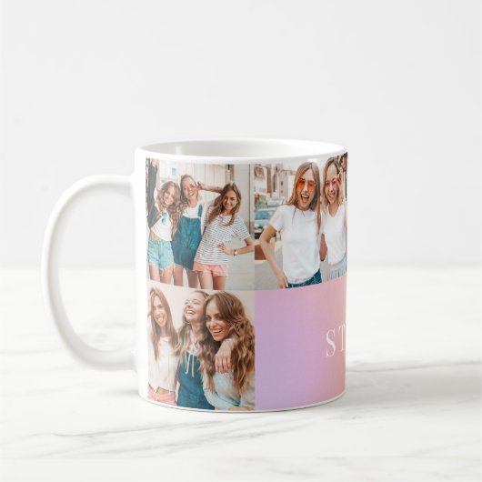 美しエレガントいパステルモダンオーラ6枚 コーヒーマグカップ (左)