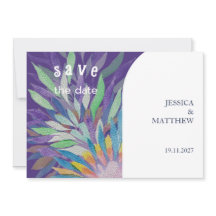 美しエレガントいボホパープルフローラ結婚ズ