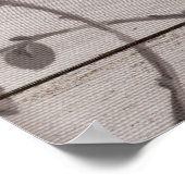 美しエレガントいヴィンテージフローラ ポスター (角)