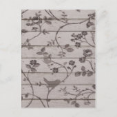 美しエレガントいヴィンテージフローラ ポストカード (正面)