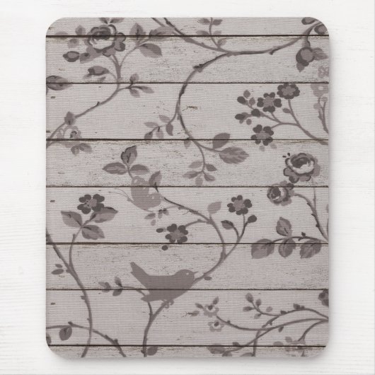 美しエレガントいヴィンテージフローラ マウスパッド (正面)