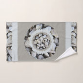 美しエレガントい灰色の小石のトレンディーパターン バスタオルセット (ハンドタオル)