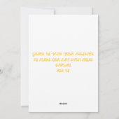 美しエレガントい結婚式招待状 シーズンカード (裏面)