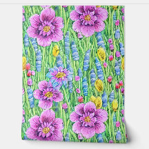 美しエレガントい花の手描き模様