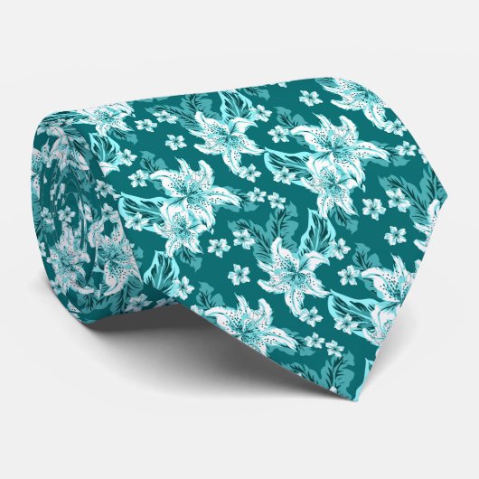 美しエレガントい花柄 ネクタイ (ロール)