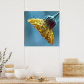 美しエレガントい黄色のマリゴールドの花 ポスター (キッチン)