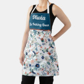 美しカスタムい花の水彩柄エプロン エプロン (インサイチュ)