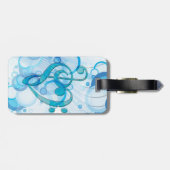 美しカッコいいい音楽がハートとして一緒に ラゲッジタグ (裏面横)