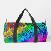 美しカラフルいネオン ダッフルバッグ (裏面)