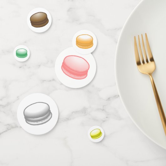 美しカラフルいマカロン コンフェッティ (グループ)