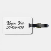 美しカラフルいラビットラゲージタグ ラゲッジタグ (裏面横)