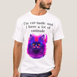美しカラフルい猫芸術 Tシャツ