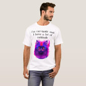 美しカラフルい猫芸術 Tシャツ (正面フル)