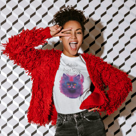 美しカラフルい猫芸術 Tシャツ