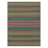 美しカラフルい色のストライプ テーブルクロス (正面)