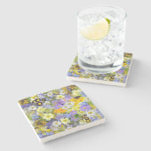 美しカラフルい花壇 ストーンコースター (横)