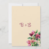 美しカラフルい花束を保存する 招待状 (裏面)