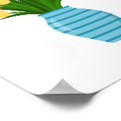 美しカラフルい花瓶 ポスター (角)