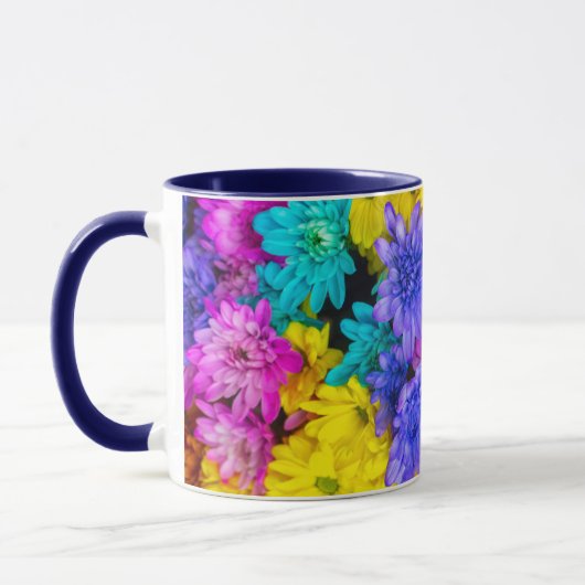 美しカラフルい花 マグカップ (左)