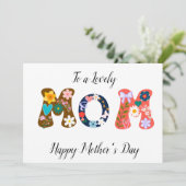 美しカラフルい花MOM母の日カード シーズンカード (スタンド正面)