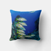 美しカラフルい魚 |海最高の生の賜物 クッション (裏面)