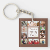 美しクールいママの写真コラージュ キーホルダー (正面)