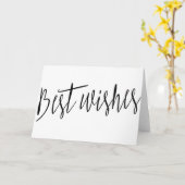 美しシンプルい書最高のの「願い」 カード (黄色い花)