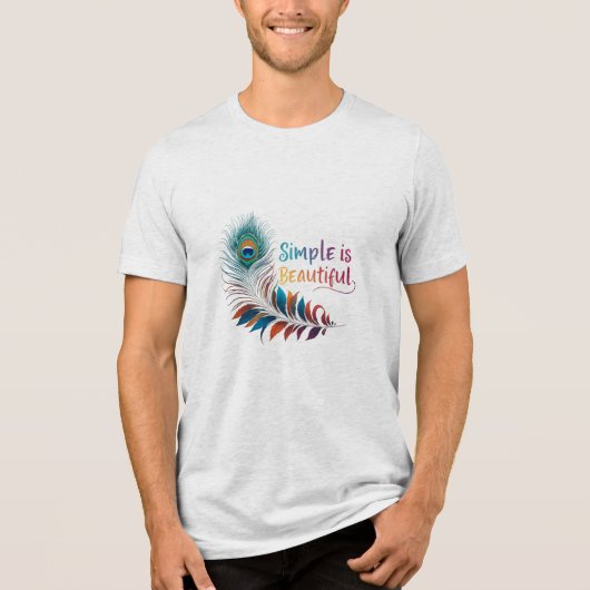 美しシンプルい – Bella+Canvas Tri-blend トライブレンドＴシャツ (正面)