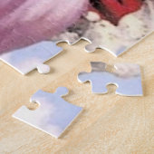 美しスペインのいフラメンコダンサーインレッド水玉模様 ジグソーパズル (側面)