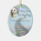 美しパーソナライズされたいペット祈りの言葉 セラミックオーナメント (右)