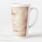 美しパーソナライズされたい母詩 カフェラテマグ (右)