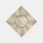 美しパーソナライズされたい素朴のナプキン スタンダードランチョンナプキン (角)