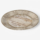 美しパーソナライズされたい素朴紙プレート ペーパープレート (アングル)