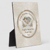 美しパーソナライズされたい結婚記念日の贈り物 フォトプラーク (側面)