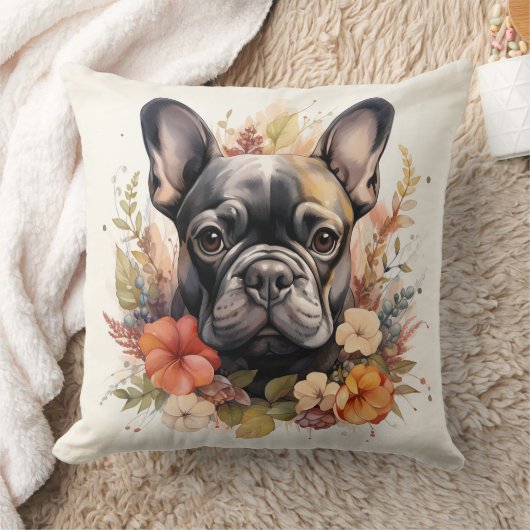 美しフランスのいブルドッグ クッション (ブランケット)