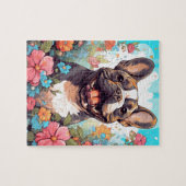 美しフランスのいブルドッグ ジグソーパズル (横)