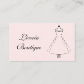 美しミニマルいファッションデザイエレガントナー 名刺 (裏面)