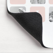 美しモダンいウィフィーのためのコラージュ写真とピンクの贈り物 マウスパッド (コーナー)