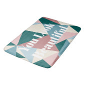 美しモダンいカラフル幾何学的 バスマット (アングル)