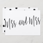 美しモダンいシックな「ミセスとミセス」 (正面/裏面)