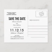 美しモダンいニューヨークのスカイライン日付を保存2 案内ポストカード (裏面)