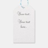 美しモダンいレトロ花柄誕生日 ギフトタグ (裏面)